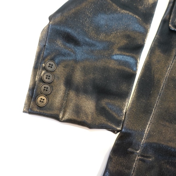 Lita By Ciara Jacket Coat Black Shiny Size M Viscose Blend $498 - Picture 9 of 13